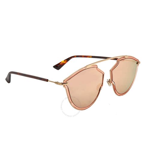 dior diorsorealrise-s45 0j pink gold|Dior Ladies Gray Rose Gold Pilot Sunglasses .